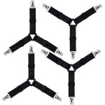 Triangle tendeur drap housse rglable fixation sangle de maintien pour literie drap lit housse repassage(noir ...