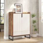 Tribesigns meuble de rangement � chaussures armoire 25 paires de placards � chaussures avec portes pour ...