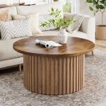 Tribesigns table basse ronde de 80 cm avec base en métaltable dappoint moderne en boistable dappoint ... Tribesigns table basse ronde de 80 cm avec base en métaltable dappoint moderne en boistable dappoint ...
