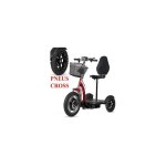 Tribo 500 rouge trottinette �lectrique 3 roues stable pour s�niors et pmr stable