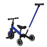 Tricycle 3 en 1 - avec barre de pousse - bleu - vlo pour bb - quiienclee