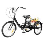 Tricycle pour adultes 8 vitesses hauteur de siège réglable Tricycle pour adultes 8 vitesses hauteur de siège réglable