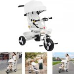 Tricycle b�b� 4 en 1 - xuanyu - avec si?ge r�versible et roues en caoutchouc silencieuses - pour les ...