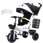 Tricycle b�b� compact accessoires pratiques capote pliable et si�ge pivotant convient aux enfants de ...