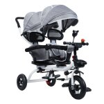 Tricycle bb & enfant - fianao - double sige canopy soleil anti - basculement charge 100kg - 2  8 ...