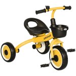 Tricycle enfants aiyaplay avec sonnette et panier - selle rglable avec dossier - pour enfant de 2  ...