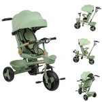 Tricycle pour enfants amiremplie si�ge r�glable � plat 100 * 75 * 50cm vert