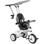 Tricycle enfants homcom pare - soleil pliable canne amovible benne rangement 105 x 47 x 98 cm acier blanc ... Tricycle enfants homcom pare - soleil pliable canne amovible benne rangement 105 x 47 x 98 cm acier blanc ...