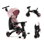 Tricycle multifonctionnel 5 en 1 - kinderkraft - jazz 2 - pliage compact - si�ge pivotant 360� - rose ...