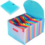 Trieur a4 24 compartiments paille bl� classeur documents bureau �cole vert �cologique