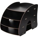 Trieur de documents en bois rangement bureau organisateur casier rangement bureau bac a courrier bureau ...