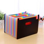 Trieur  soufflet classeur 24 pochettes organisateur document rangement expansion papier a4 avec etiquettes ...