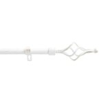 Tringle extensible en kit complet (120  210 cm) twisty - blanc