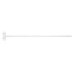 Tringle pivotante extensible pour porte en mtal blanc 60 - 100 cm