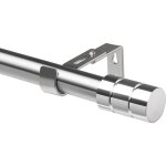 Tringle � rideaux de 64 � 181 cm de long et avec deux supports avec embout cylindrique pour salon ou ...