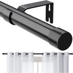 Tringle � rideaux 76 - 157cm tringle � rideau extensible avec boutons cap avec supports ensemble de quincaille ...