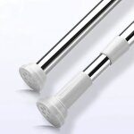 Tringle rideau douche sans percage 50 - 80 tringle extensible pour rideau de douche barre  tension de ...