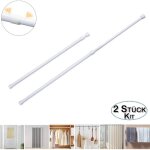 Tringle  rideau extensible sans perage tringle tlescopique tringle  rideau blanche l: 10 / 13mm ...