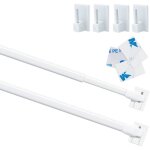 Tringle à rideau en plastique réglable tringle à rideau extensible pour fenêtre barres darmoire tige ... Tringle à rideau en plastique réglable tringle à rideau extensible pour fenêtre barres darmoire tige ...