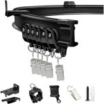 Tringle de rideau pliable pour baie vitre rail de rideau incurv de plafond de 1 mtres fixation muraleflexible ...