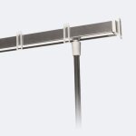 Tringle rideau pour porte de 100cm en alu satin - boulet