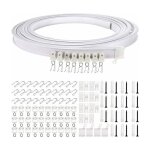 Tringle rideaux rail de rideau de plafond flexible pour baie vitre environ 35 m pliable courbe support ... Tringle rideaux rail de rideau de plafond flexible pour baie vitre environ 35 m pliable courbe support ...