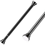 Tringle rideau sans percage - tringle rideau extensible - 70 - 120 cm (diamètre 25 mm) - 1 pièce - noirpour ... Tringle rideau sans percage - tringle rideau extensible - 70 - 120 cm (diamètre 25 mm) - 1 pièce - noirpour ...