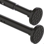 Tringle à rideau télescopique longueur 90 - 145 cm noir ?32mm barre de tension Tringle à rideau télescopique longueur 90 - 145 cm noir ?32mm barre de tension