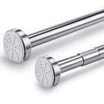 Tringle  rideau tlescopique en acier inoxydable extensible de 45  60 cm installation sans perage
