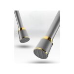 Tringle  rideau tlescopique gris 87 - 120cm : installation facile sans perage support robuste et design ...