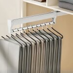 Tringle � v�tements coulissante porte - pantalons escamotable peu encombrant pour armoires r�glables ...
