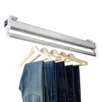 Tringle à vêtements extensible en acier inoxydable - 54 - 110 cm réglable - pour pantalon - pour penderie ... Tringle à vêtements extensible en acier inoxydable - 54 - 110 cm réglable - pour pantalon - pour penderie ...