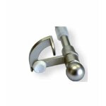 Tringle vitrage autobloquante sans percage (nickel mat) - taille: 30  40cm - coloris: nickel mat