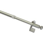 Tringle de vitrage fixation par pression barre extensible pose sans vis et sans perage diamtre: 8 / ...