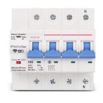 Triphas 4p 380v 63a tuya smart wifi disjoncteur industriel tlcommande mcb timing avec amazon alexa ...