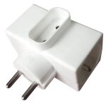 Triplite latrale zenitech 2x16a + 1x6a - blanc