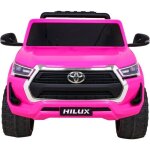 Voiture batterie enfant - triton - triton toyota hilux - rose - transmission 4x4 - t�l�commande & radio ...