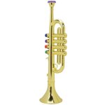 Trompette Enfants Musical Jouet ÉDucatif Instruments à Vent ABS ou Trompette  avec 4 Touches ColoréEs pour Enfants