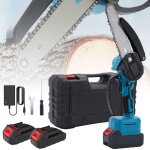 Tronconneuse a batterie 21v 6 pouces ? mini trononneuse lectrique puissante 600w compatible batterie ...