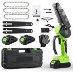 Tronconneuse a batterie mini 6 pouces 700w ? tron�onneuse electrique sans fil avec moteur sans balais ...