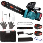 Tronconneuse electrique (2 batteries) 12 pouces 800w brushless tronconneuse electrique sans fil avec ...