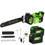 Trononneuse lectrique sans fil 16 pouces 700w - onegreen - 2x 3ah batteries