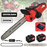 Tron�onneuse �lectrique sans fil - 2000 w - 40 cm - 2800 tr / min - moteur sans balais - autolubrifiante ...