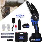 Trononneuse lectrique sans fil mini trononneuse portative sans brosse de 6 pouces lgre pour la coupe ...