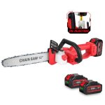 Trononneuse lectrique sans fil scie  bche 12 pouces 660w - onevan - 2x 4. 0ah batteries