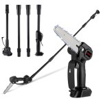 Tronçonneuse électrique télescopique sans fil 6 pouce - onevan - 2. 25m pôle dextension Tronçonneuse électrique télescopique sans fil 6 pouce - onevan - 2. 25m pôle dextension