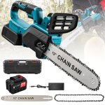 Trononneuse sans fil 12 pouces brushless 21v 1500w avec batterie rechargeable compatible makita scie ...