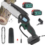 Trononneuses sans fil ? sans balais mini trononneuse sans fil de 6 pouces 2 batteries 55 a compatible ...