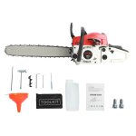Tronçonneuse thermique - bluethy - 58cc - 2400w - 13000r / min - 55cm - rouge - huile mélangée 25:1 Tronçonneuse thermique - bluethy - 58cc - 2400w - 13000r / min - 55cm - rouge - huile mélangée 25:1