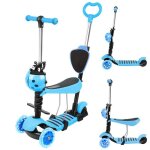 Trotinette enfant 2 ans - mipan - trottinette 3 roues - roues lumineuses - sige amovible - rglable ...